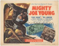 1a0732 MIGHTY JOE YOUNG TC 1949 first Ray Harryhausen, wonderful art of ape rescuing girl in tree!