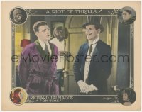 1a0851 ON TIME LC 1924 Tom Wilson in blackface watches Richard Talmadge & guy wearing top hat, rare!