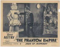 1a0854 PHANTOM EMPIRE chapter 8 LC 1935 Gene Autry about to get ambushed by robot, sci-fi serial!