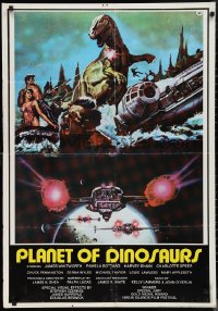 1a2362 PLANET OF DINOSAURS Lebanese 1978 X-Wings & Millennium Falcon art from Star Wars by Aller!