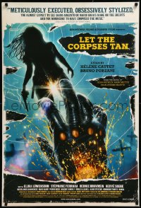 1a2562 LET THE CORPSES TAN 1sh 2018 cool vintage-style Vranck art of hand reaching for sexy woman!