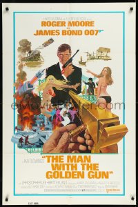 1a1283 MAN WITH THE GOLDEN GUN East Hemi 1sh 1974 a Christmas present from James Bond, McGinnis!