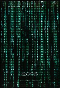 1a2573 MATRIX RELOADED holofoil teaser 1sh 2003 Keanu Reeves, free your mind, 2003!