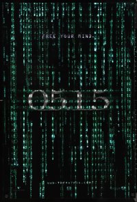 1a2574 MATRIX RELOADED holofoil teaser 1sh 2003 Keanu Reeves, Carrie-Anne Moss, Fishburne, 05.15