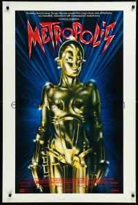 1a1289 METROPOLIS int'l 1sh R1984 Brigitte Helm as the gynoid Maria, The Machine Man!