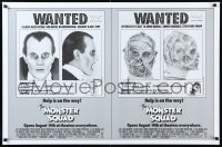 1a2579 MONSTER SQUAD advance 1sh 1987 wacky wanted poster mugshot images of Dracula & the Mummy!