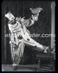 1a0445 LAUGH CLOWN LAUGH 8x10 camera original negative 1928 Lon Chaney Sr. on stage by Longworth!