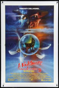 1a0150 NIGHTMARE ON ELM STREET 5 linen 1sh 1989 cool Matthew Peak horror art, here comes Freddy Jr.!