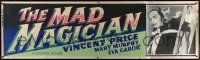 1a0438 MAD MAGICIAN paper banner 1954 Vincent Price is a crazy magician who performs dangerous tricks!