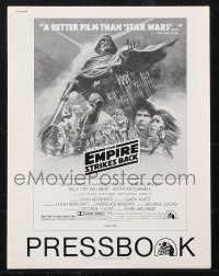 1a0624 EMPIRE STRIKES BACK pressbook 1980 George Lucas sci-fi classic, great art by Tom Jung!