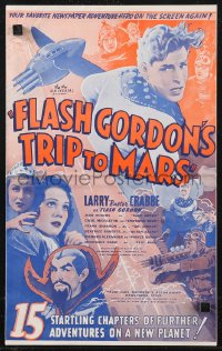 1a0626 FLASH GORDON'S TRIP TO MARS pressbook 1938 Buster Crabbe, Jean Rogers, Middleton, very rare!