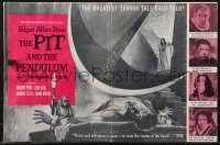 1a0650 PIT & THE PENDULUM pressbook 1961 Edgar Allan Poe's greatest terror tale, great art!