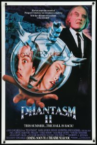 1a2584 PHANTASM II advance 1sh 1988 the terrifying killer ball is back, the ultimate evil!