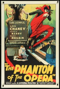 1a2320 PHANTOM OF THE OPERA S2 poster 2000 Gaston Leroux, great artwork of Lon Chaney Sr.!