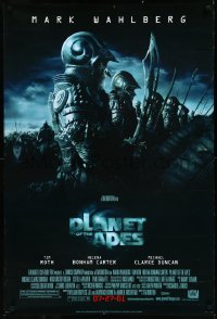 1a2591 PLANET OF THE APES style C advance DS 1sh 2001 Tim Burton, great image of huge ape army!