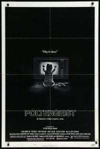 1a1325 POLTERGEIST style B 1sh 1982 Tobe Hooper & Steven Spielberg, the first real ghost story!