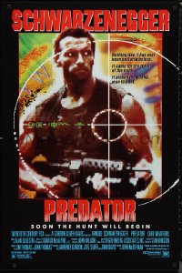 1a2594 PREDATOR 1sh 1987 Arnold Schwarzenegger sci-fi, like nothing on Earth!