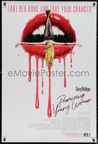 1a2598 PROMISING YOUNG WOMAN advance DS 1sh 2020 wild art of woman over sexy lips dripping blood!