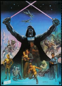 1a2323 EMPIRE STRIKES BACK 24x33 special poster 1980 Coca-Cola, Boris Vallejo, Darth Vader and cast!