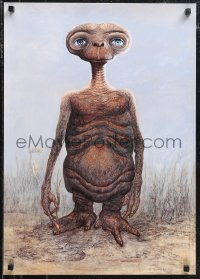 1a1830 E.T. THE EXTRA TERRESTRIAL 19x27 special poster 1990s full-length Carlo Rambaldi art!