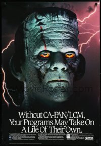 1a2344 FRANKENSTEIN 24x35 advertising poster 1990 without a CA-PAN/LCM may take on own life, wacky!