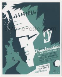 1a0449 FRANKENSTEIN signed 8x10 art print R2008 by artist Tom Whalen, different monster art!