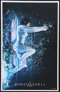 1a1845 GHOST IN THE SHELL mini poster 2017 completely different image of Johanson as Major!