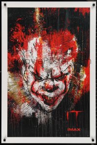 1a2324 IT IMAX 24x36 special poster 2017 art of Pennywise the clown by Eduardo Valdivieso!