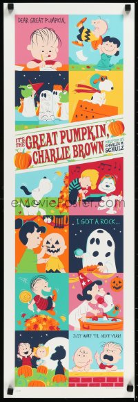 1a2293 IT'S THE GREAT PUMPKIN, CHARLIE BROWN #112/280 12x36 art print 2013 Dave Perillo art, standard!