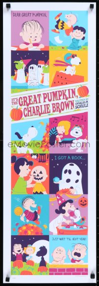 1a2294 IT'S THE GREAT PUMPKIN, CHARLIE BROWN #28/50 12x36 art print 2013 Dave Perillo art, variant!