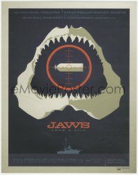 1a0451 JAWS signed limited edition 11x14 art print R2010 by artist Tom Whalen, cool different art!