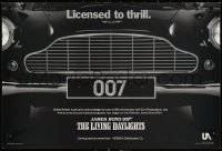 1a1833 LIVING DAYLIGHTS 12x18 special poster 1986 great image of classic Aston Martin car grill!