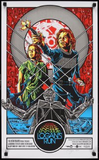 1a1827 LOGAN'S RUN signed #17/200 16x26 art print 2011 by artist Timothy Doyle, regular ed.!