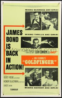 1a0237 GOLDFINGER Benton REPRODUCTION WC 1990s Sean Connery as James Bond 007 & golden Eaton!