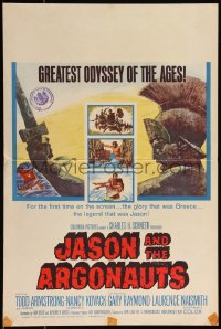 1a0242 JASON & THE ARGONAUTS WC 1963 great special fx by Ray Harryhausen, Terpning art of Talos!