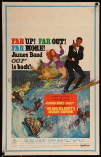 1a0247 ON HER MAJESTY'S SECRET SERVICE WC 1969 George Lazenby's only appearance as James Bond!