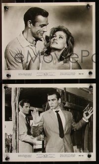 1a1604 DR. NO 9 8x10 stills R1965 Sean Connery as James Bond, sexy Ursula Andress!