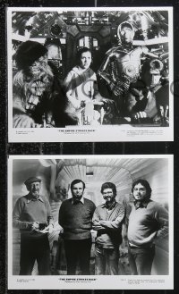 1a1584 EMPIRE STRIKES BACK 18 8x10 stills 1980 George Lucas classic epic, one candid with Lucas!