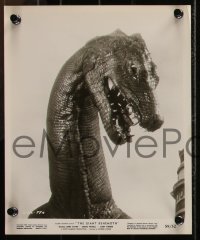 1a1656 GIANT BEHEMOTH 3 8x10 stills 1959 FX images of the massive dinosaur monster in all scenes!