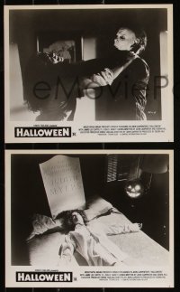 1a1657 HALLOWEEN 3 8x10 stills 1978 John Carpenter classic, Jamie Lee Curtis, Michael Myers shown!