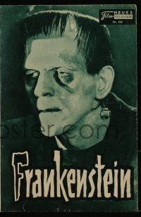 1a1426 FRANKENSTEIN Austrian program R1957 cool different images of Boris Karloff as the monster!