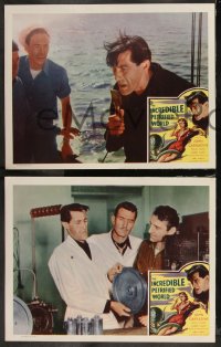 1a1020 INCREDIBLE PETRIFIED WORLD 4 LCs 1959 John Carradine, Phyllis Coates, Robert Clarke, sci-fi!