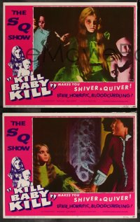 1a0952 KILL BABY KILL 8 LCs 1967 Mario Bava's Operazione Paura, creepy little girl killer!