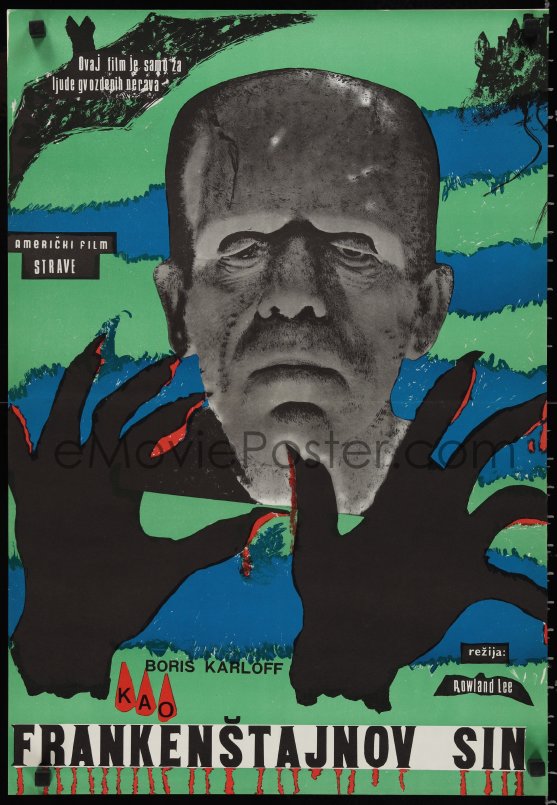 eMoviePoster.com: 1a1920 SON OF FRANKENSTEIN Yugoslavian 19x28 1950s ...