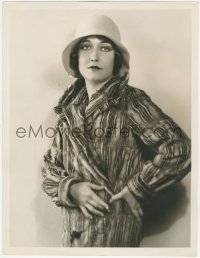 1b0651 DOROTHY SEBASTIAN deluxe 10x13 still 1920s c/u in cool hat & jacket by Ruth Harriet Louise!