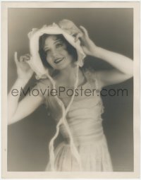 1b0698 NANCY CARROLL deluxe 11x14 still 1920s great portrait posing with hat by Eugene Robert Richee!