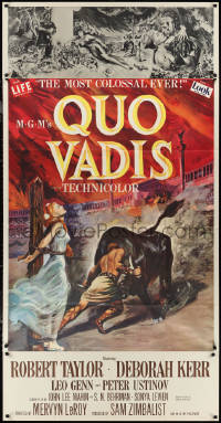 1b0490 QUO VADIS 3sh 1951 completely different art of Deborah Kerr bound in the Coliseum!