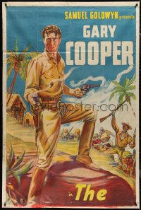 1b0491 REAL GLORY INCOMPLETE 3sh 1939 art of U.S. Army doctor Gary Cooper with two smoking guns!