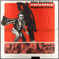 1b0219 MAGNUM FORCE int'l 6sh 1973 Clint Eastwood is Dirty Harry pointing his huge gun, very rare!