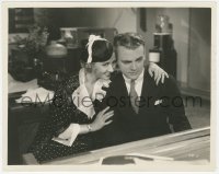 1b2259 FOOTLIGHT PARADE 8x10.25 still 1933 close up of James Cagney & happy Joan Blondell at piano!